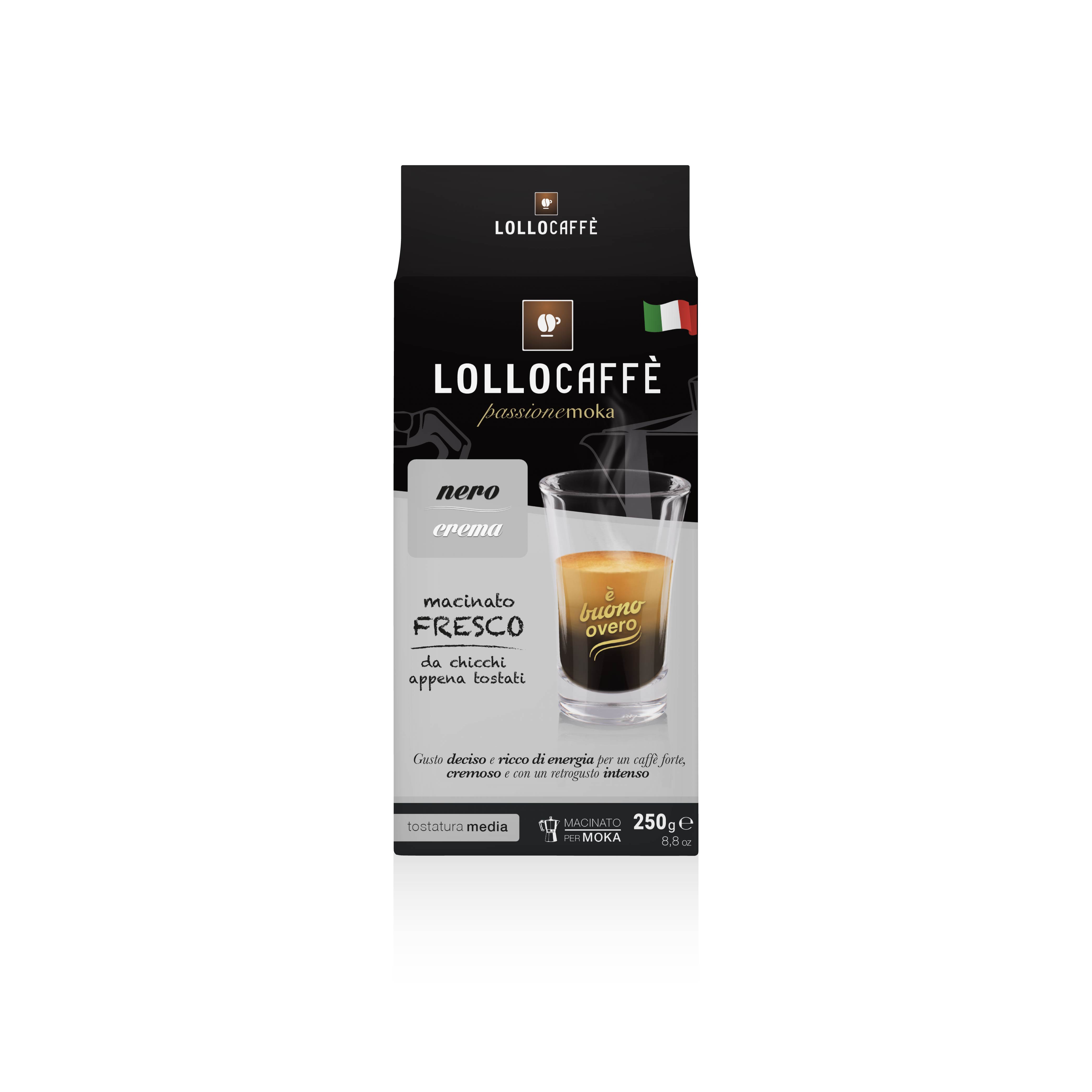 Lollo Caffe Macinato Nero 1000 gr